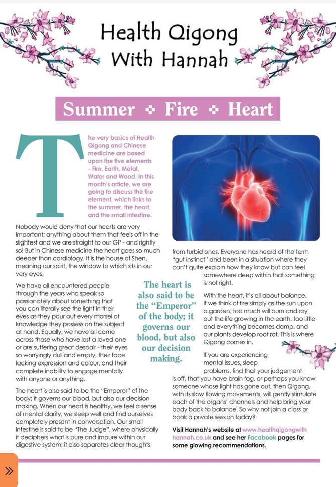 An article about the heart from a qigong stand point.