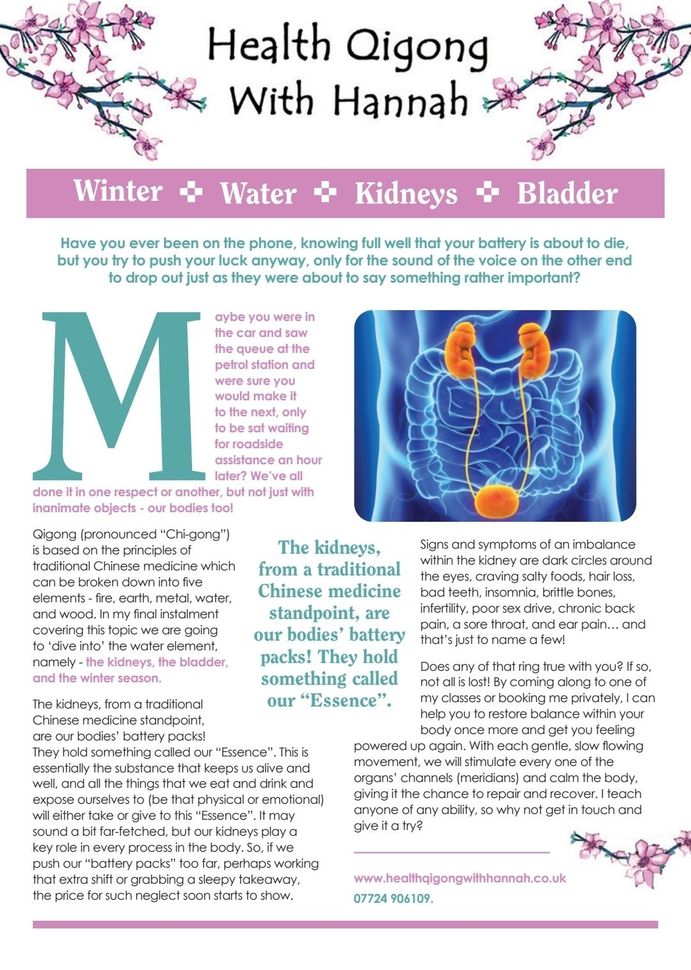 An article about the kidneys from a qigong stand point.
