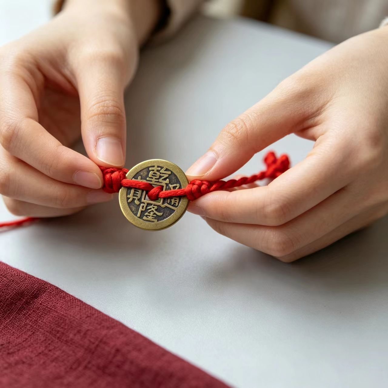 Chinese Coin Close-up